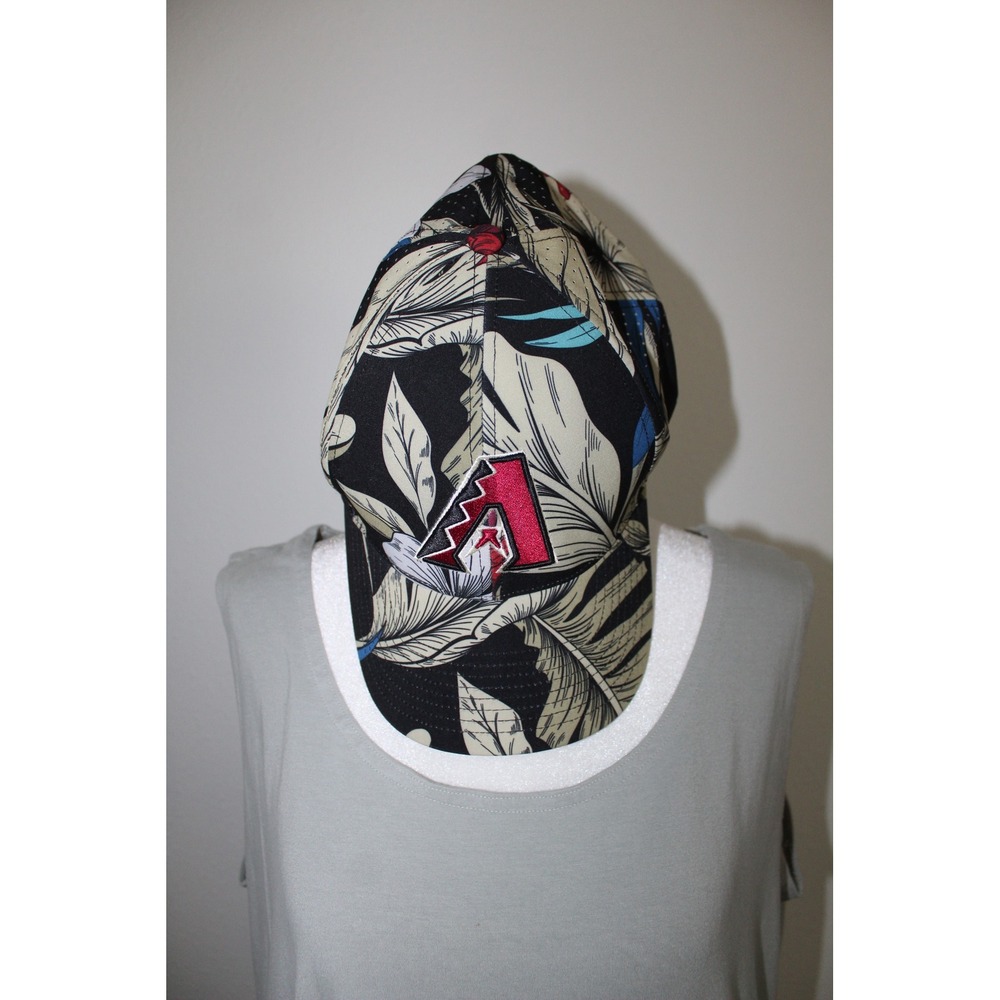 Arizona Diamondbacks '47 Brand Tropical Floral Snapback Hat Black Tan OSFA MLB